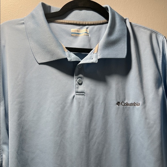 Columbia Men's Sky Blue Polo Shirt - Picture 2 of 4